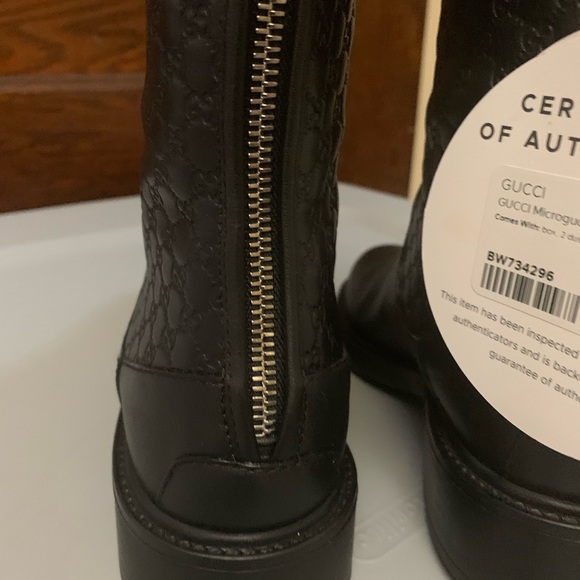 Authentic Gucci Boots. MSRP $1500. I never wore. Pre-owned. Never worn by anyone - Picture 6 of 8